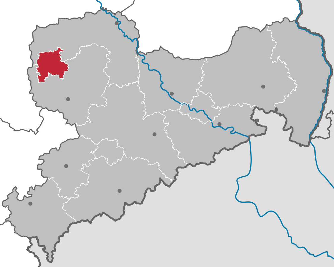 Landkarte von Torgau im Landkreis Nordsachsen